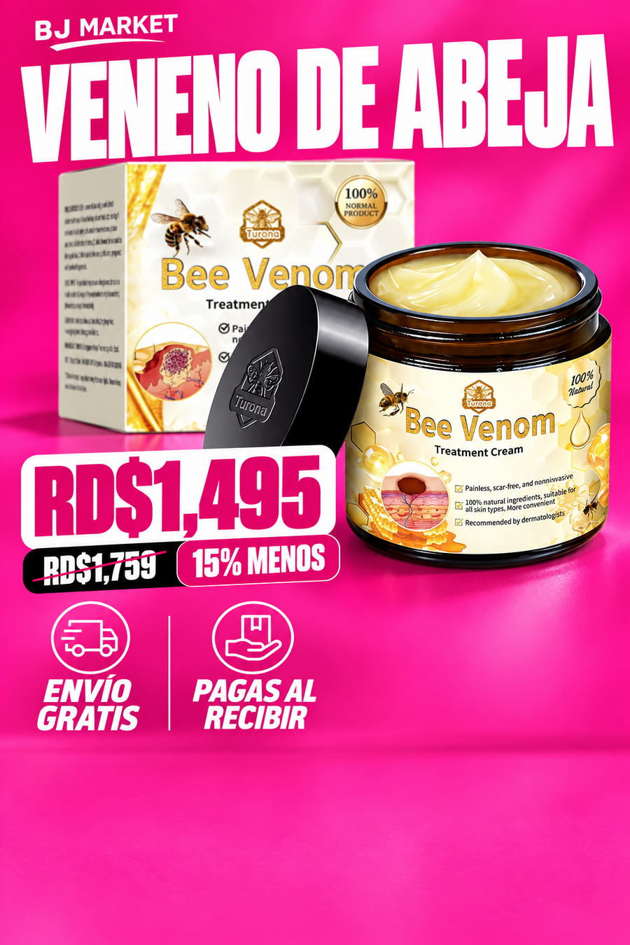 Veneno de Abeja – Crema de Tratamiento