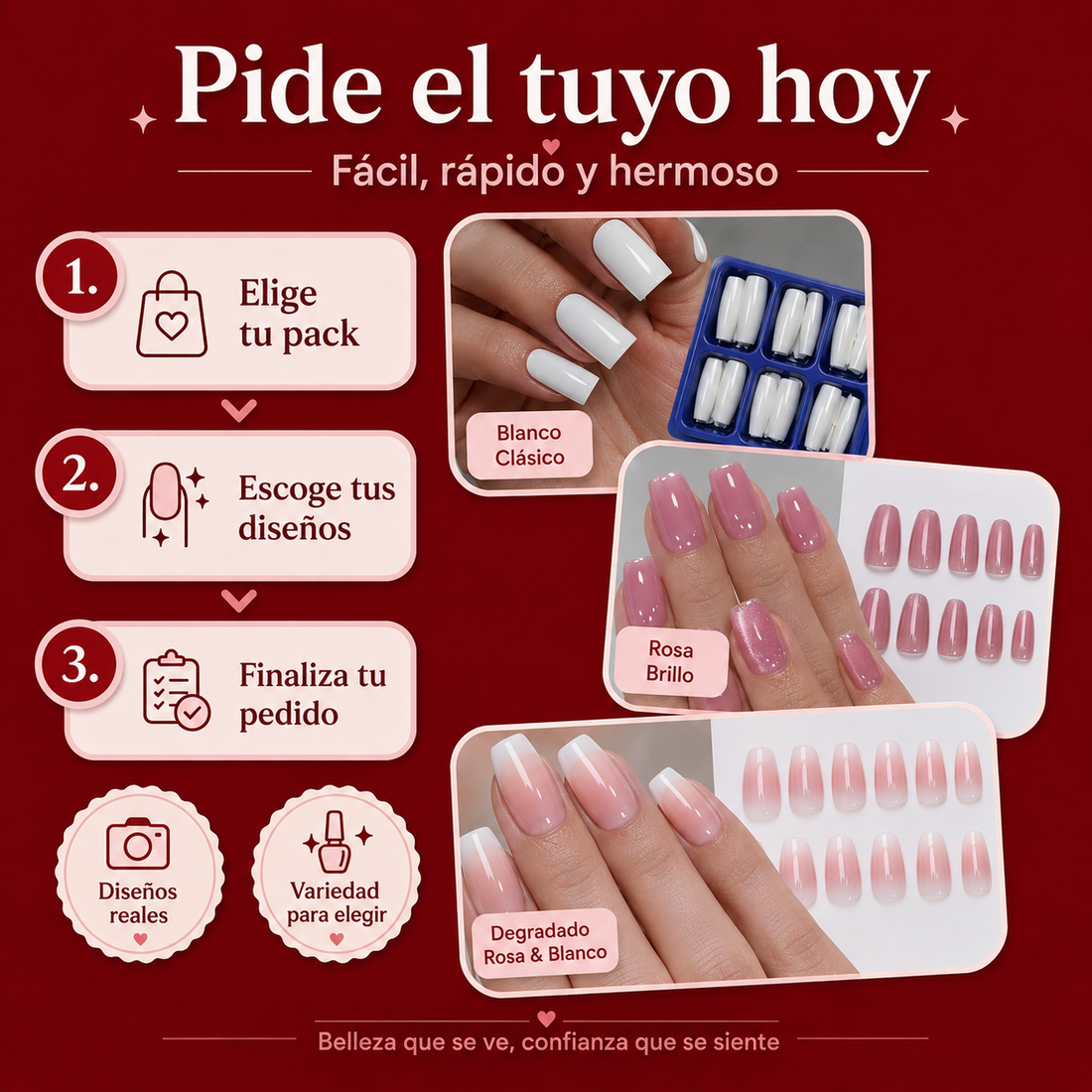 Combo de Uñas Press-On — Elige tus Diseños