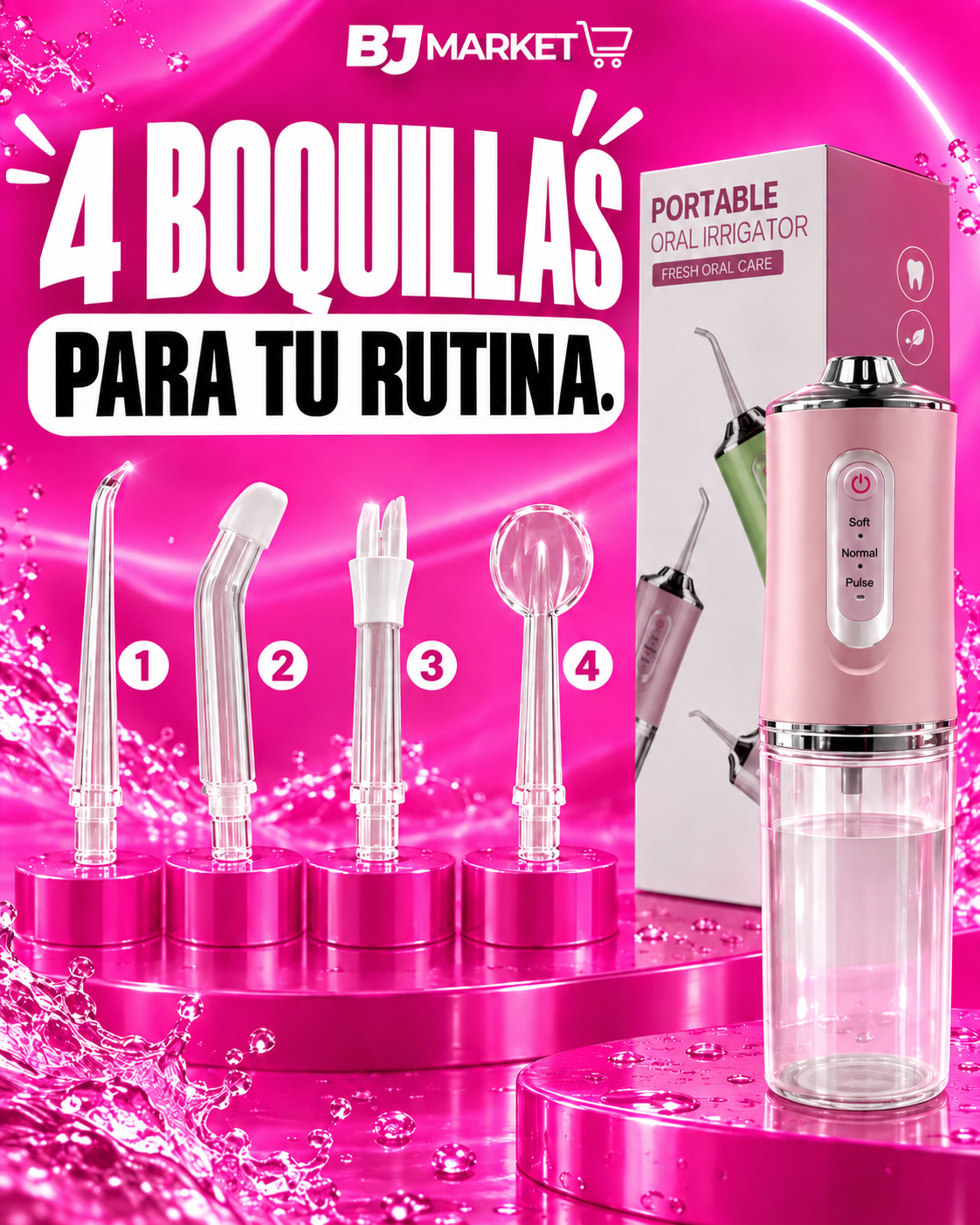 4 boquillas intercambiables incluidas
