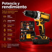 Kit de Taladro Inalámbrico 24V con Maletín de Herramientas