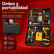 Kit de Taladro Inalámbrico 24V con Maletín de Herramientas