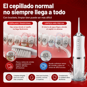 Irrigador Bucal Portátil Recargable con 4 Boquillas