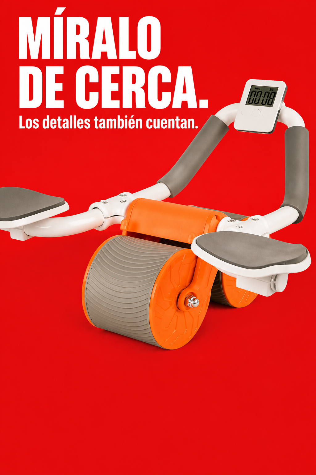 Rueda abdominal ZR-818 con temporizador y rebote — Detalles reales