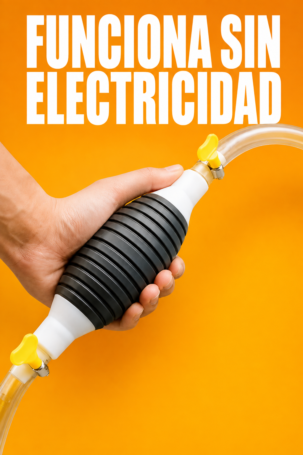 Bomba manual de succión para líquidos — Funciona sin electricidad