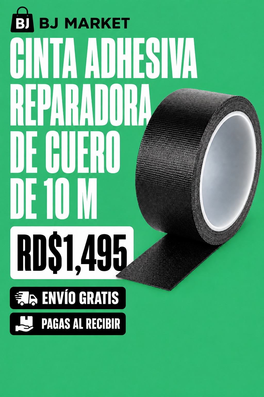 Cinta adhesiva reparadora de cuero de 10 m — Cinta adhesiva reparadora de cuero de 10 m