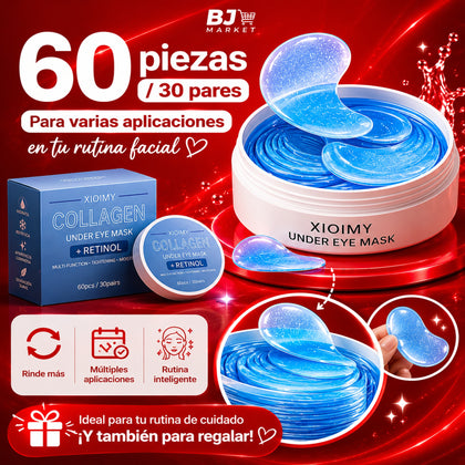 Mascarillas para Ojos Colágeno + Retinol 60 Piezas